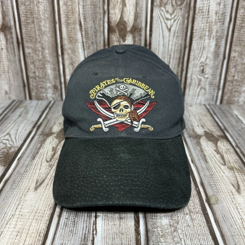 VTG Pirates of The Caribbean DEAD MAN TELL NO TALES Hat Cap Disney World Resort
